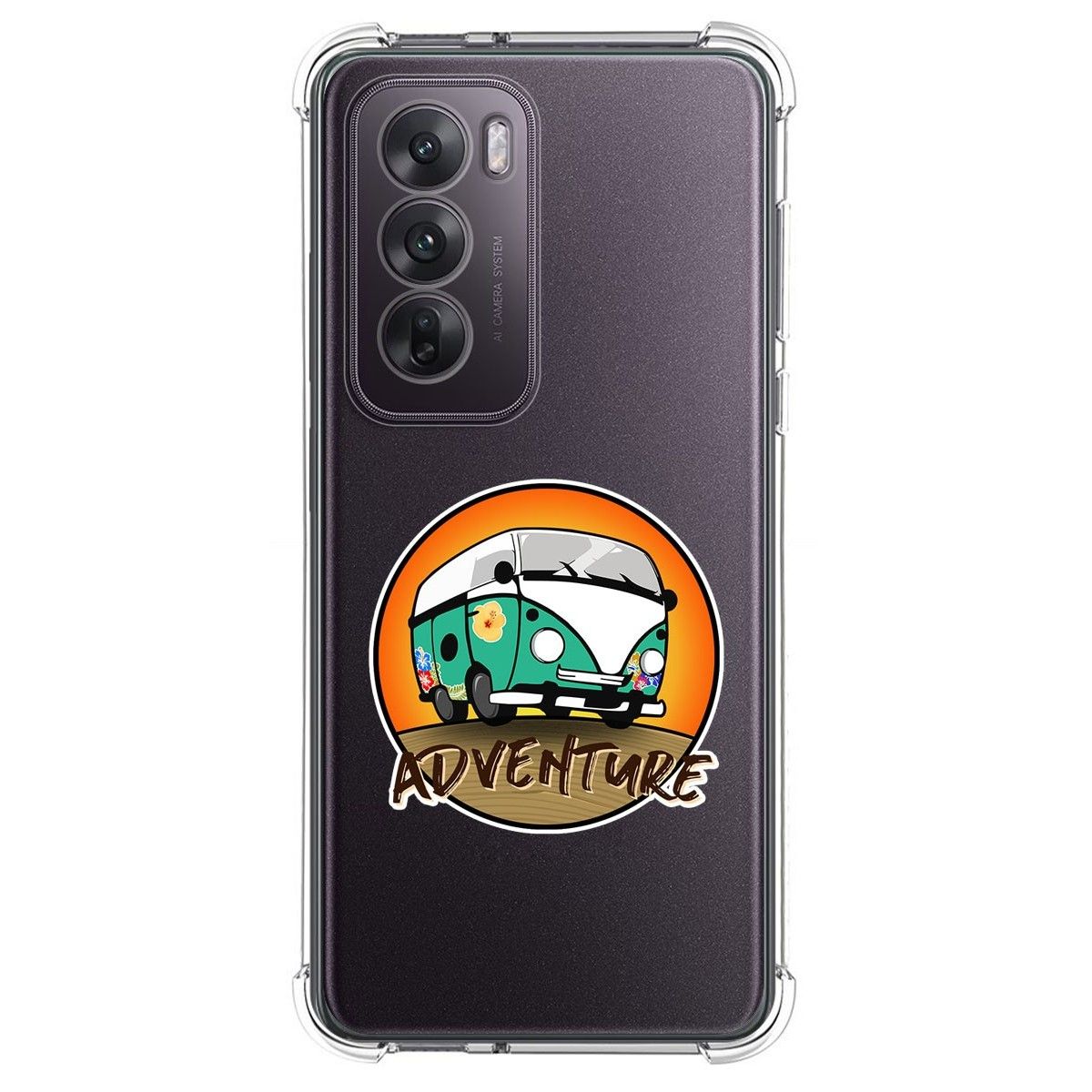 Funda Silicona Antigolpes para Oppo Reno 12 5G diseño Adventure Dibujos