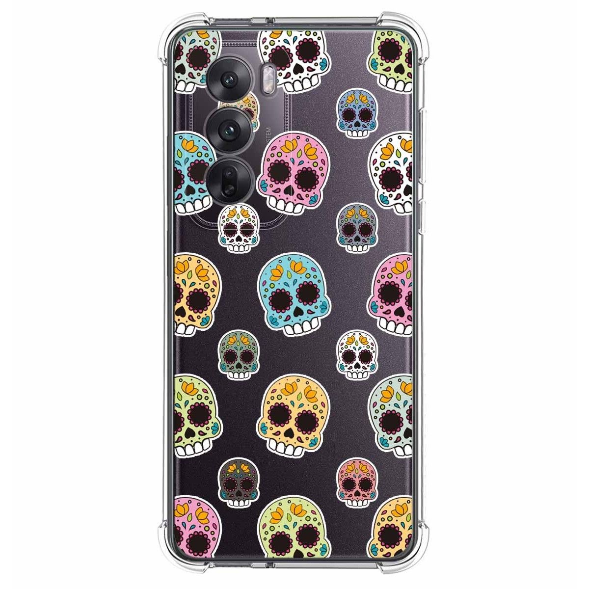 Funda Silicona Antigolpes para Oppo Reno 12 5G diseño Catrina Dibujos