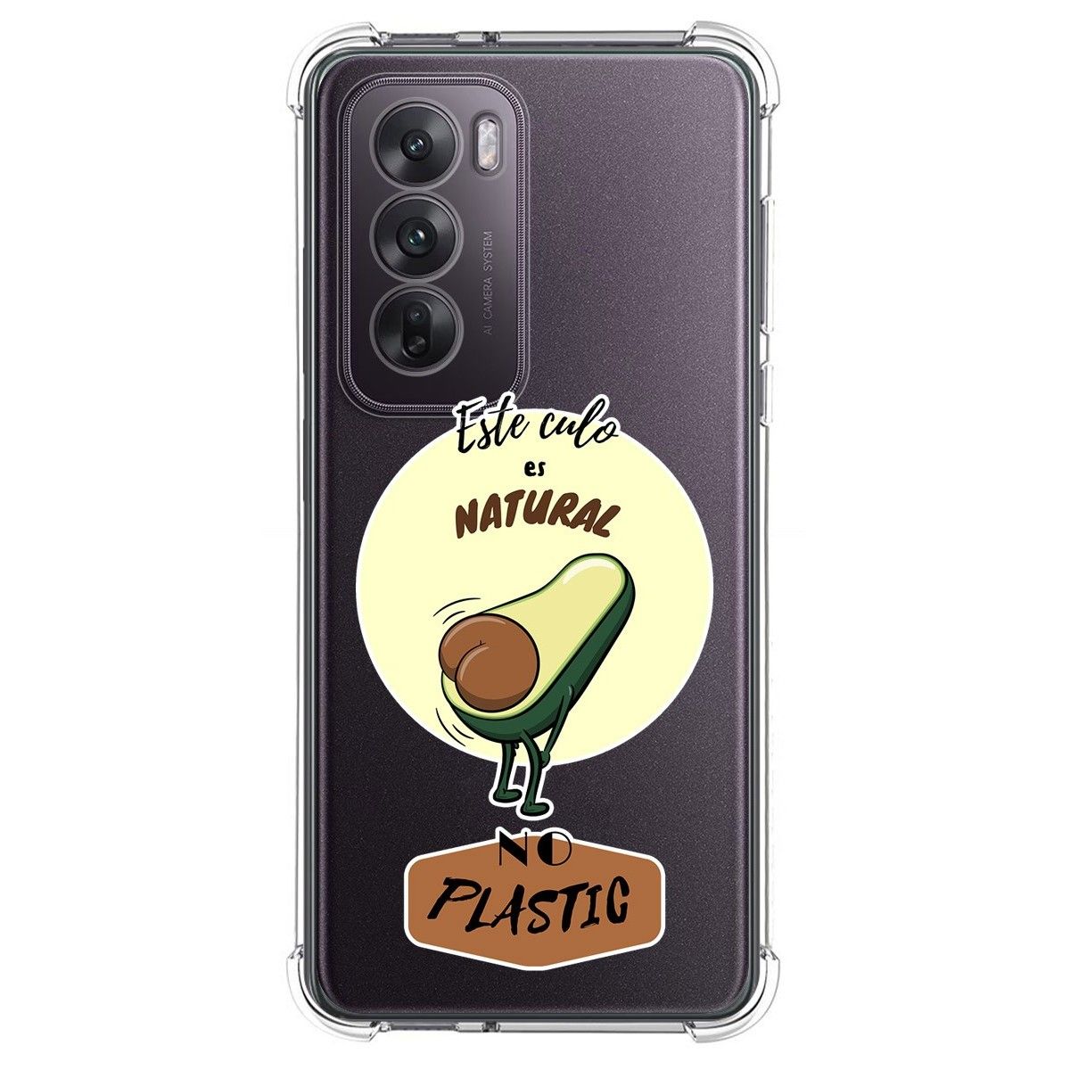 Funda Silicona Antigolpes para Oppo Reno 12 5G diseño Culo Natural Dibujos