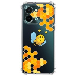 Funda Silicona Antigolpes para Vivo Y28 4G diseño Abeja Dibujos