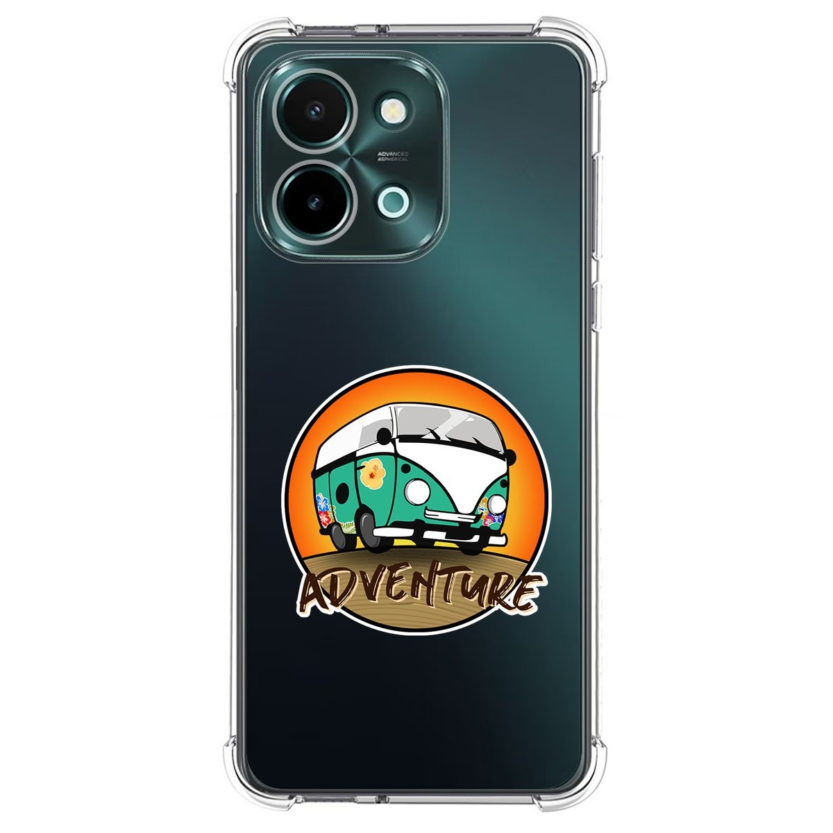 Funda Silicona Antigolpes para Vivo Y28 4G diseño Adventure Dibujos