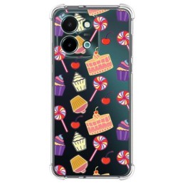 Funda Silicona Antigolpes para Vivo Y28 4G diseño Dulces 01 Dibujos