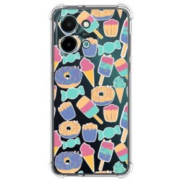 Funda Silicona Antigolpes para Vivo Y28 4G diseño Dulces 02 Dibujos