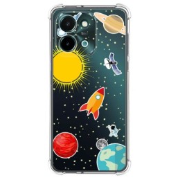 Funda Silicona Antigolpes para Vivo Y28 4G diseño Espacio Dibujos