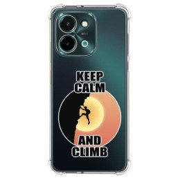 Funda Silicona Antigolpes para Vivo Y28 4G diseño Hombre Escalada Dibujos