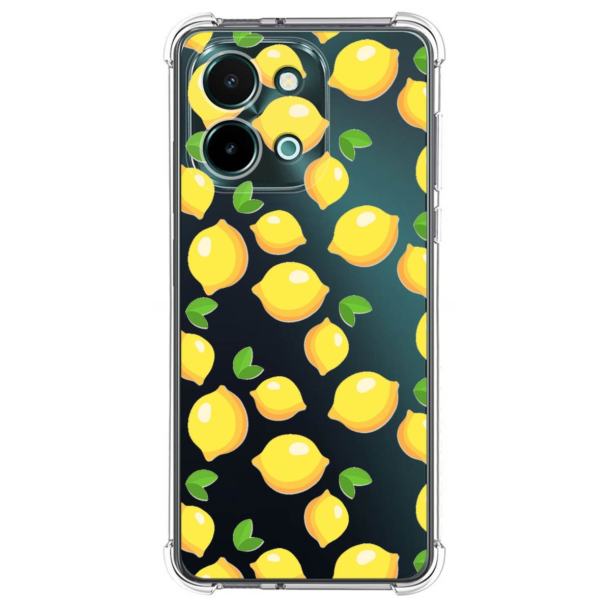 Funda Silicona Antigolpes para Vivo Y28 4G diseño Limones Dibujos