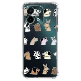 Funda Silicona Antigolpes para Vivo Y28 4G diseño Perros Dibujos