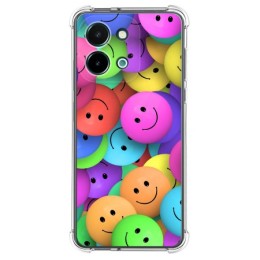 Funda Silicona Antigolpes para Vivo Y28 4G diseño Smile Dibujos