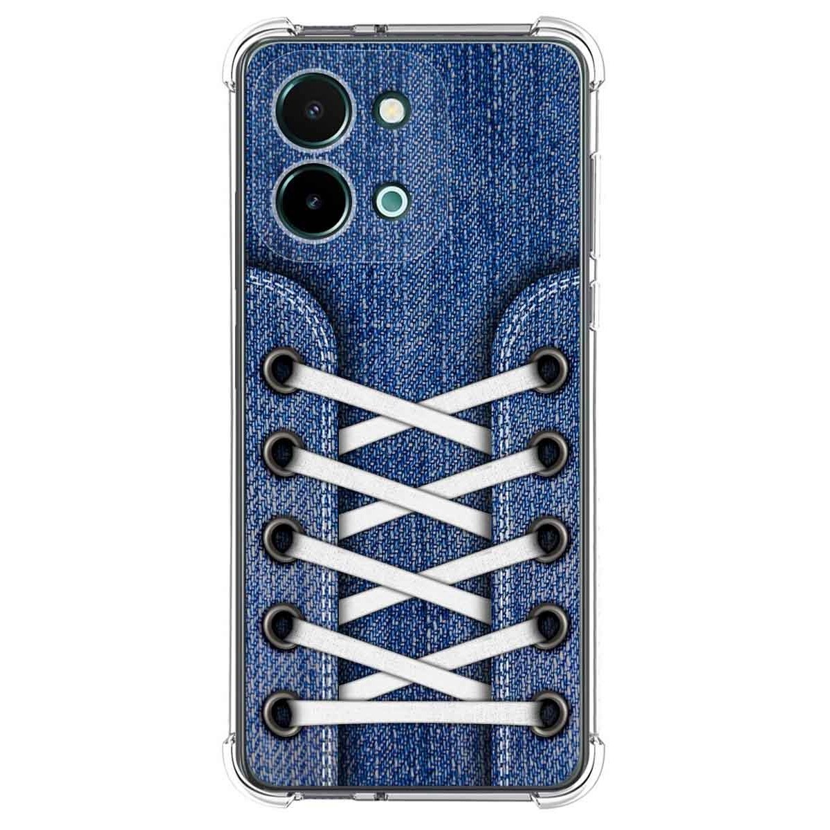 Funda Silicona Antigolpes para Vivo Y28 4G diseño Zapatillas 01 Dibujos