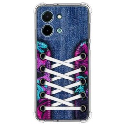 Funda Silicona Antigolpes para Vivo Y28 4G diseño Zapatillas 06 Dibujos