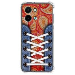 Funda Silicona Antigolpes para Vivo Y28 4G diseño Zapatillas 10 Dibujos