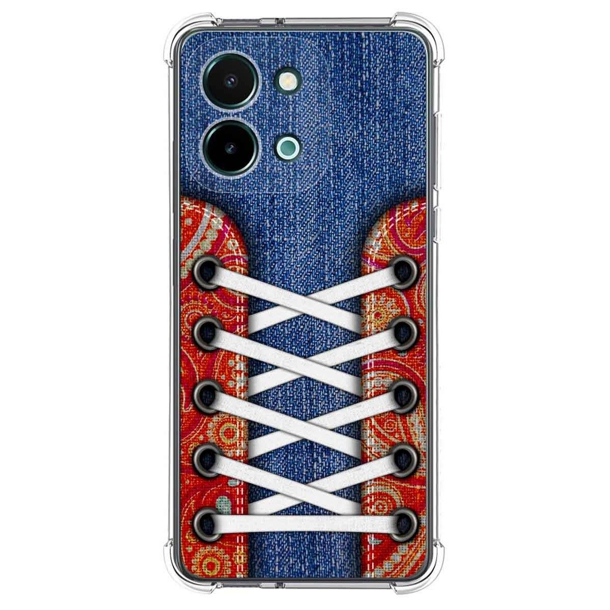 Funda Silicona Antigolpes para Vivo Y28 4G diseño Zapatillas 11 Dibujos