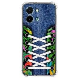 Funda Silicona Antigolpes para Vivo Y28 4G diseño Zapatillas 13 Dibujos