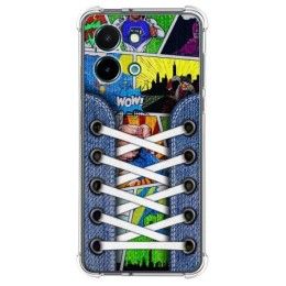 Funda Silicona Antigolpes para Vivo Y28 4G diseño Zapatillas 14 Dibujos