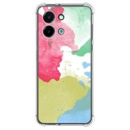 Funda Silicona Antigolpes para Vivo Y28 4G diseño Acuarela 02 Dibujos