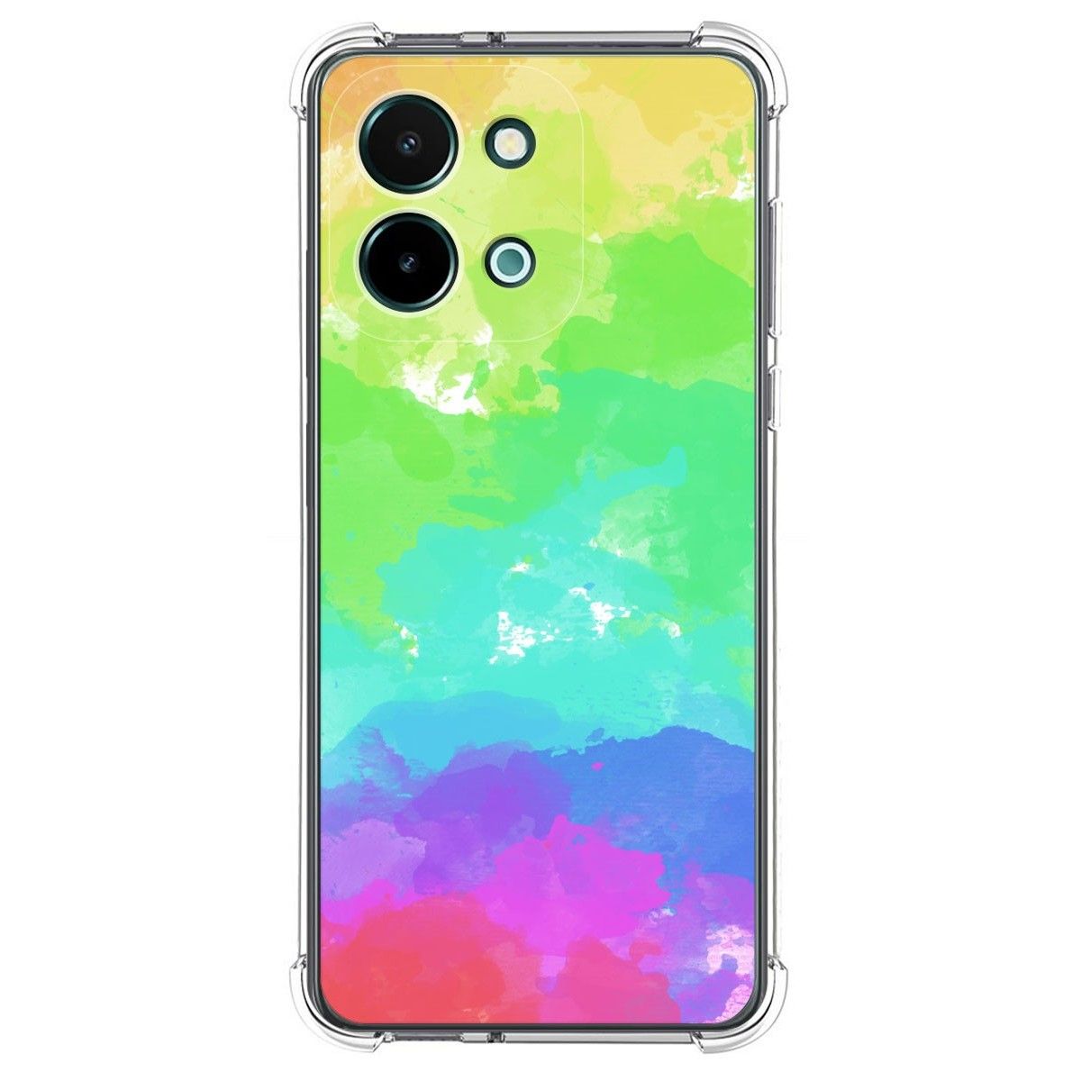 Funda Silicona Antigolpes para Vivo Y28 4G diseño Acuarela 03 Dibujos