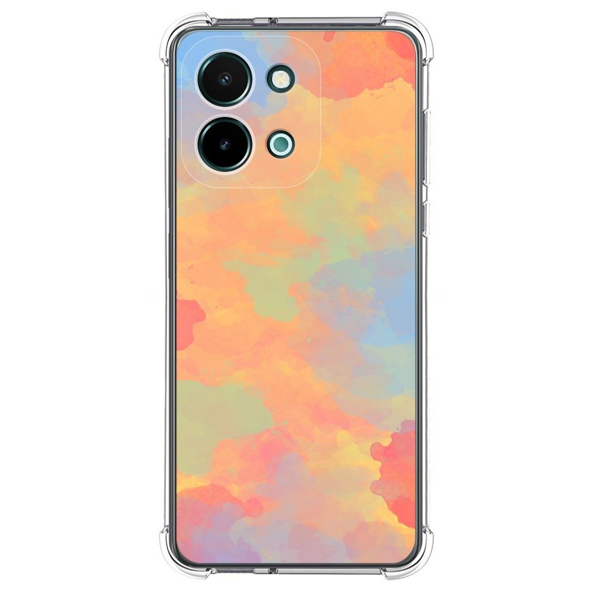 Funda Silicona Antigolpes para Vivo Y28 4G diseño Acuarela 08 Dibujos