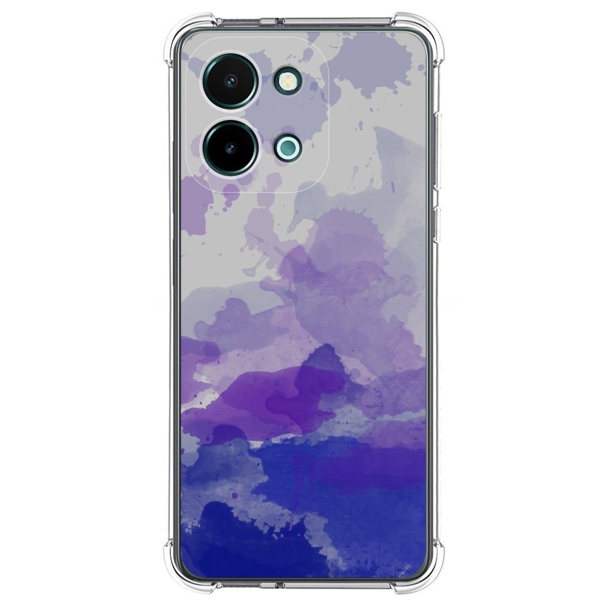 Funda Silicona Antigolpes para Vivo Y28 4G diseño Acuarela 09 Dibujos