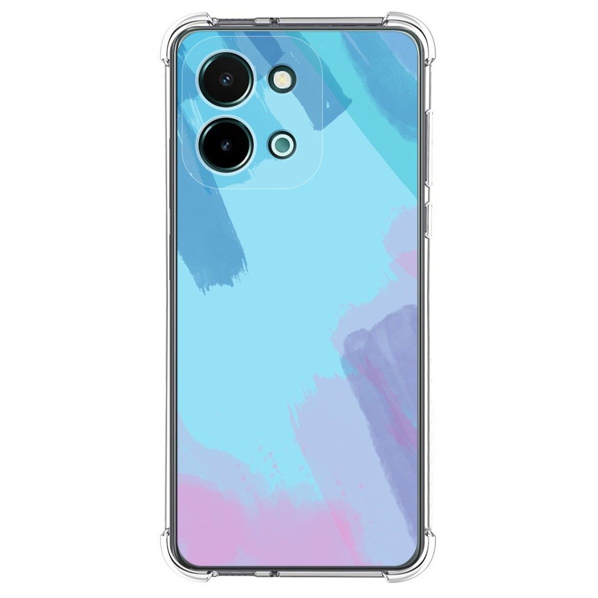 Funda Silicona Antigolpes para Vivo Y28 4G diseño Acuarela 10 Dibujos