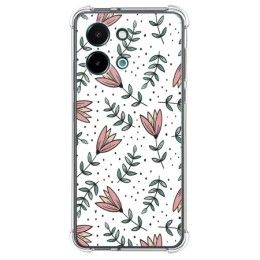 Funda Silicona Antigolpes para Vivo Y28 4G diseño Flores 01 Dibujos