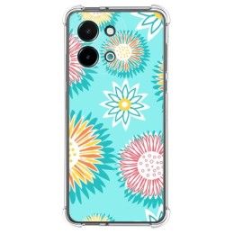 Funda Silicona Antigolpes para Vivo Y28 4G diseño Flores 05 Dibujos