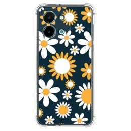 Funda Silicona Antigolpes para Vivo Y28 4G diseño Flores 08 Dibujos