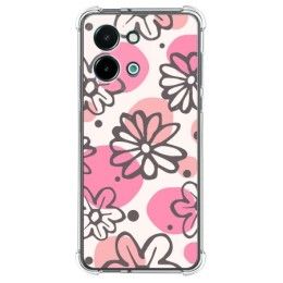 Funda Silicona Antigolpes para Vivo Y28 4G diseño Flores 09 Dibujos