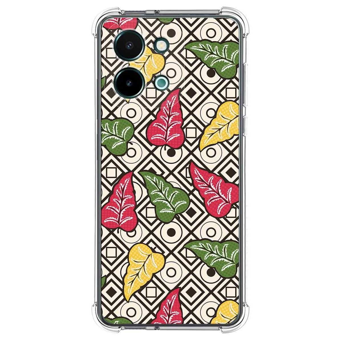 Funda Silicona Antigolpes para Vivo Y28 4G diseño Flores 11 Dibujos