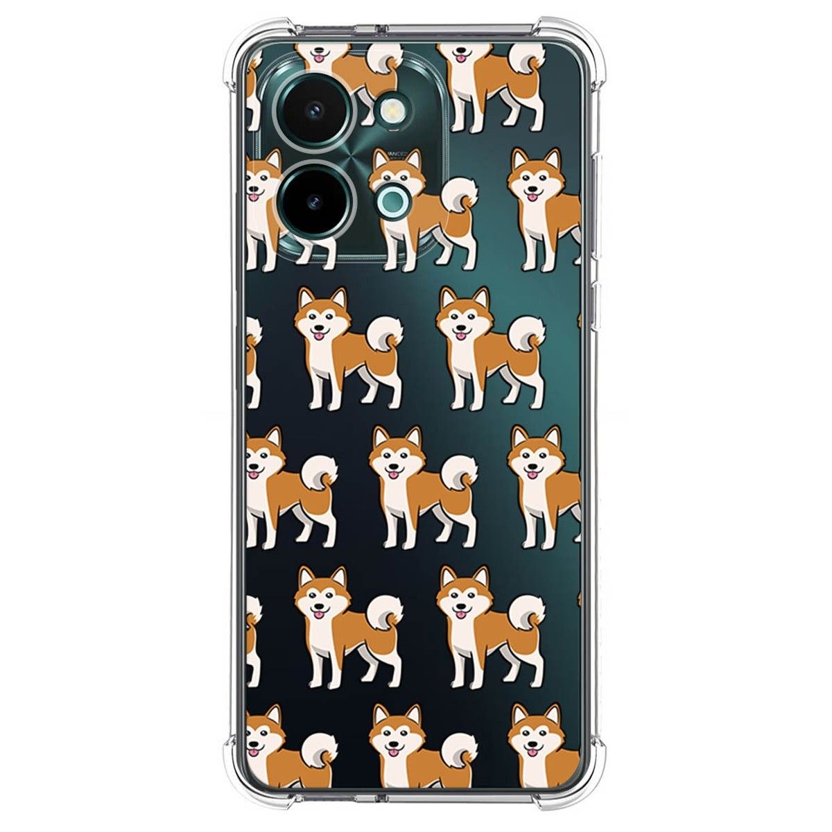 Funda Silicona Antigolpes para Vivo Y28 4G diseño Perros 08 Dibujos