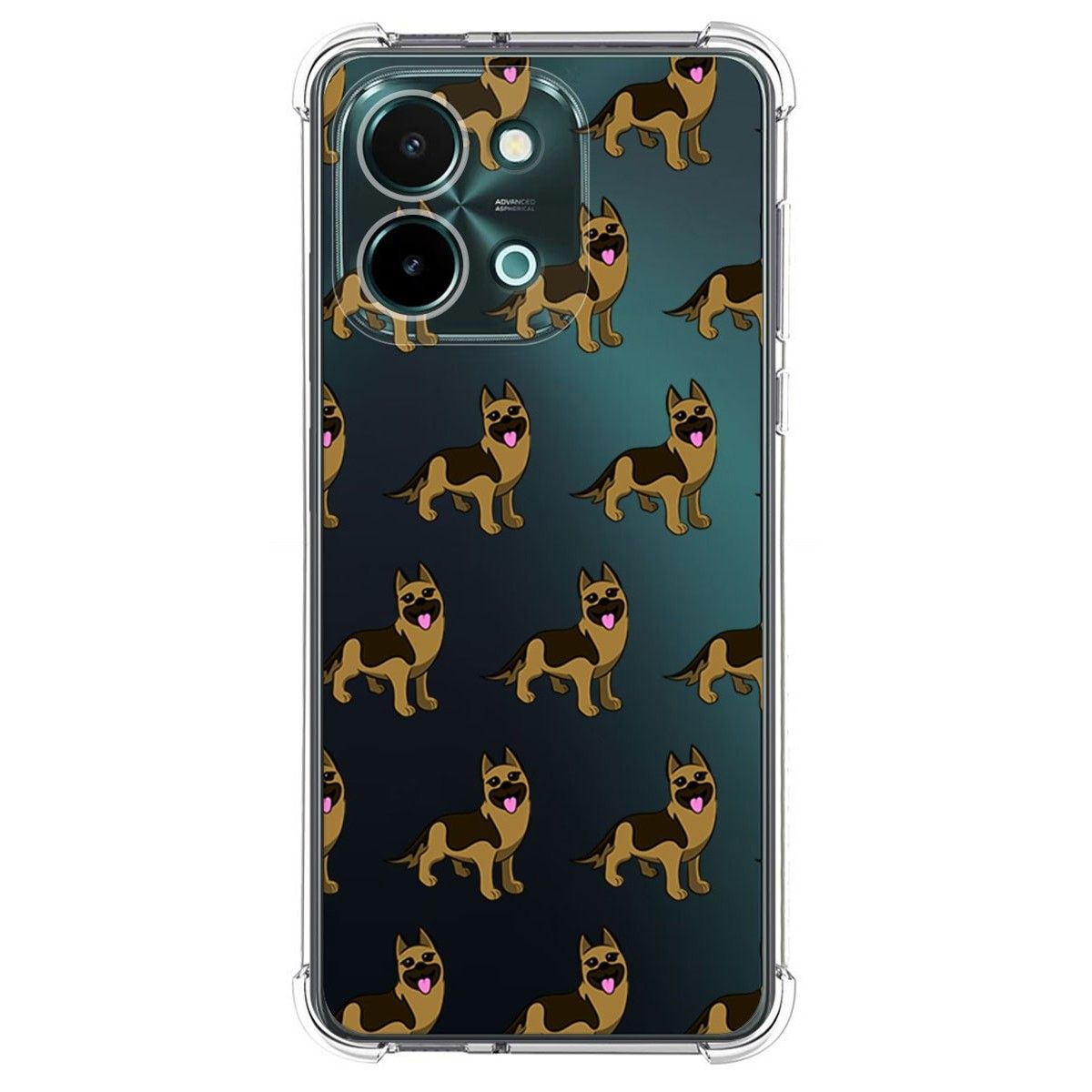 Funda Silicona Antigolpes para Vivo Y28 4G diseño Perros 09 Dibujos