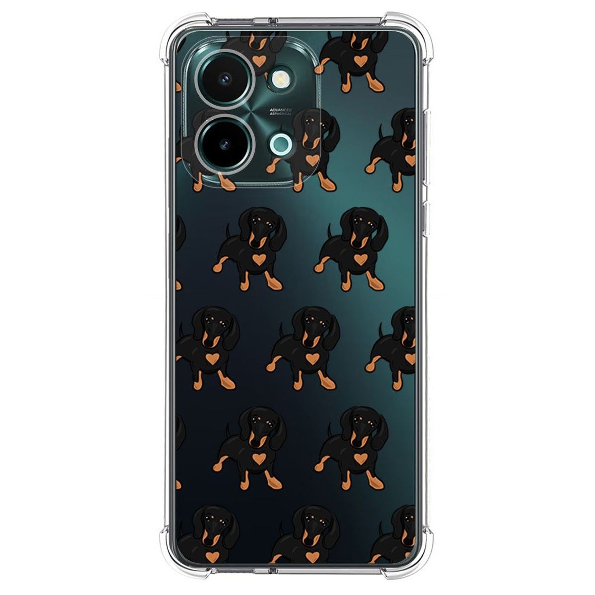 Funda Silicona Antigolpes para Vivo Y28 4G diseño Perros 10 Dibujos