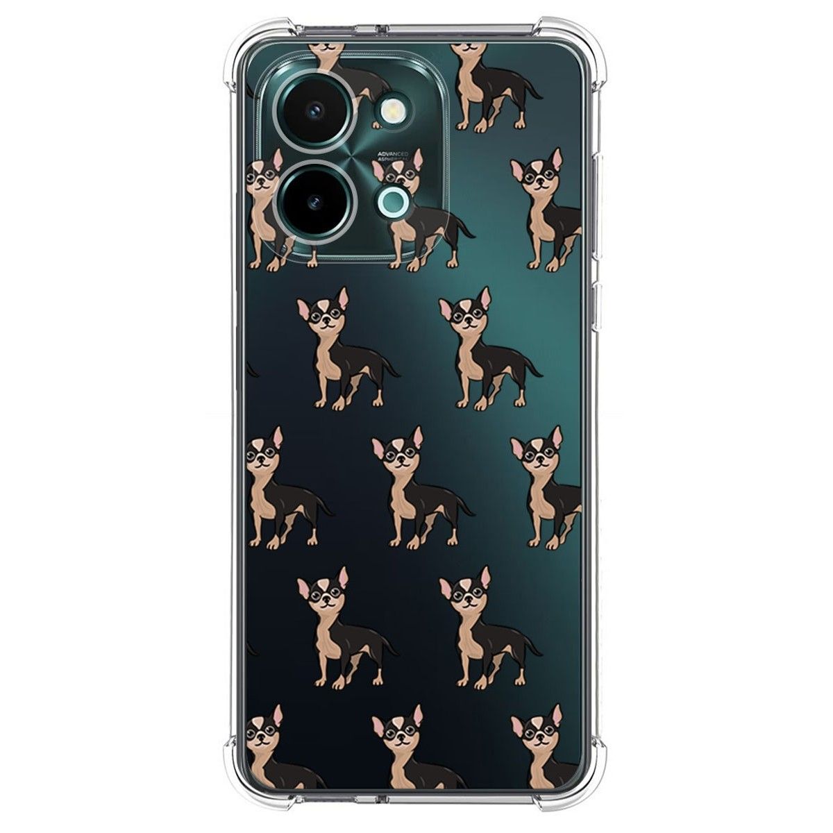 Funda Silicona Antigolpes para Vivo Y28 4G diseño Perros 11 Dibujos