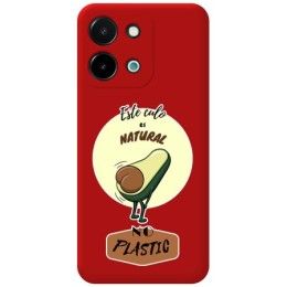 Funda Silicona Líquida Roja para Vivo Y28 4G diseño Culo Natural Dibujos