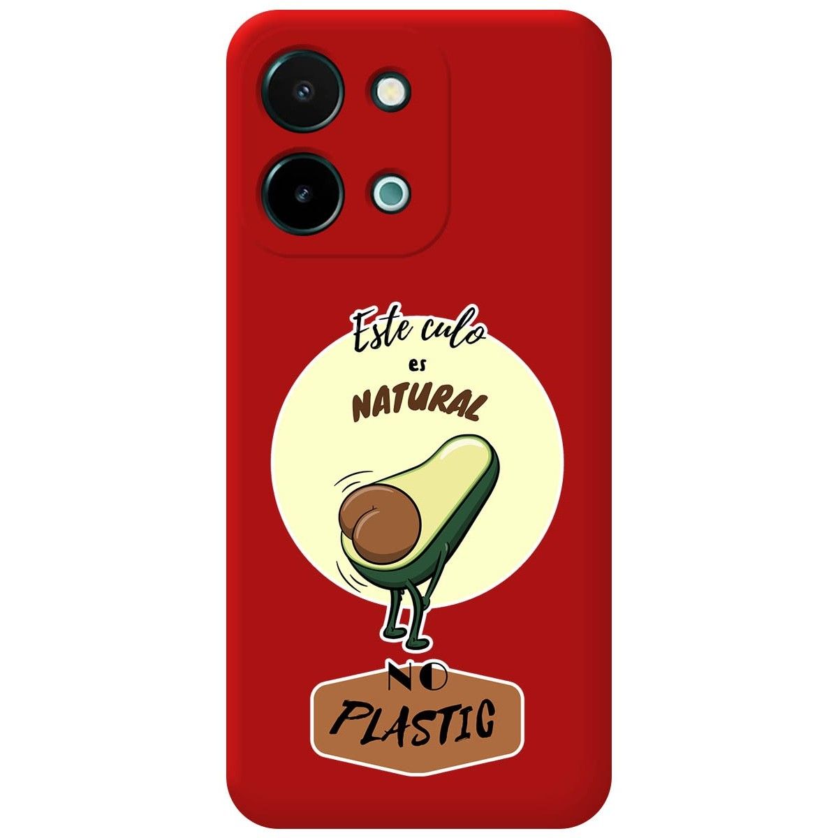 Funda Silicona Líquida Roja para Vivo Y28 4G diseño Culo Natural Dibujos