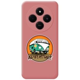 Funda Silicona Líquida Rosa para Xiaomi Redmi 14C diseño Adventure Dibujos