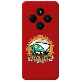 Funda Silicona Líquida Roja para Xiaomi Redmi 14C diseño Adventure Dibujos