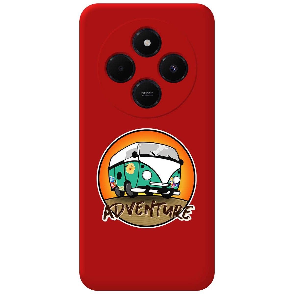 Funda Silicona Líquida Roja para Xiaomi Redmi 14C diseño Adventure Dibujos