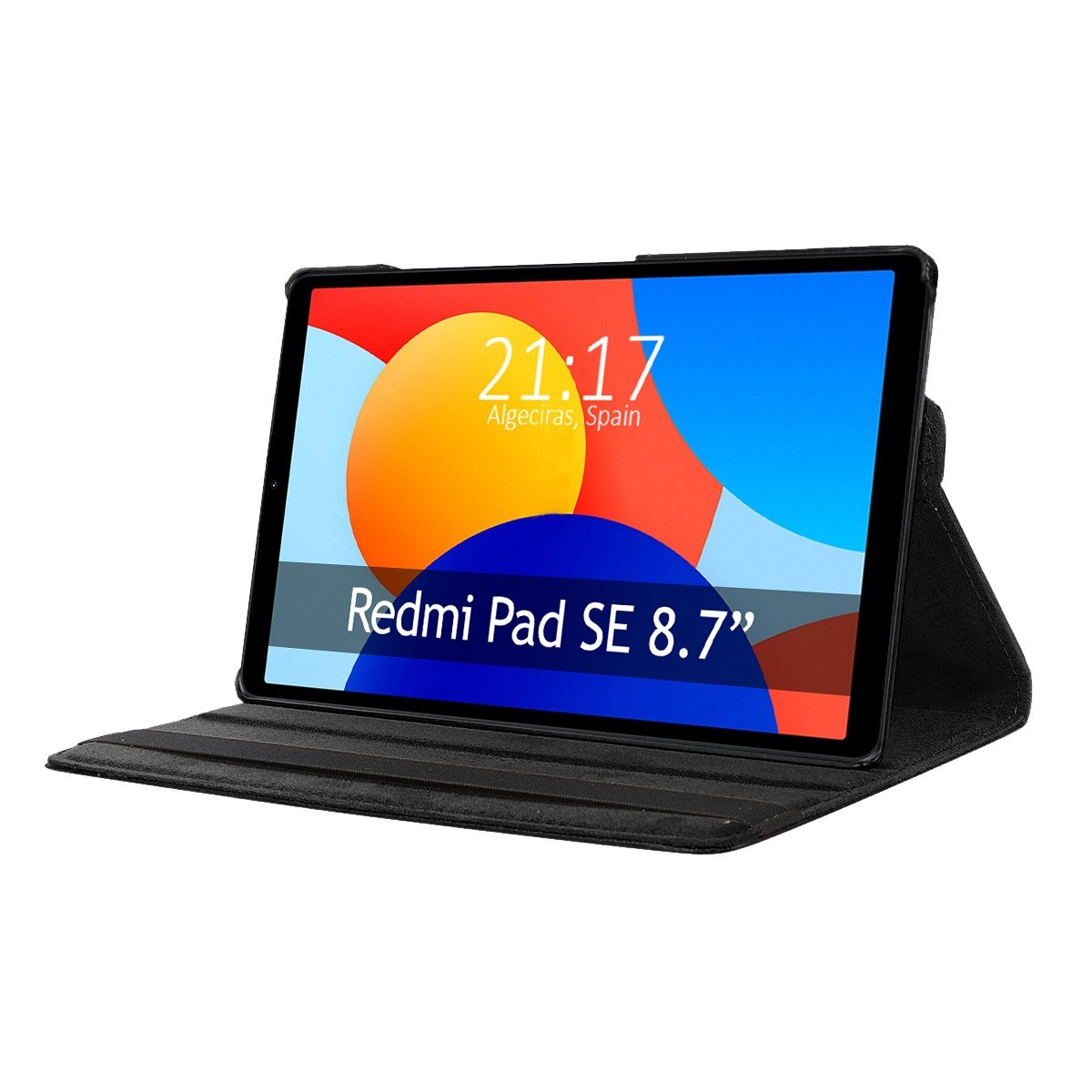 Funda Giratoria 360 para Xiaomi Redmi Pad SE 8.7 color Negro