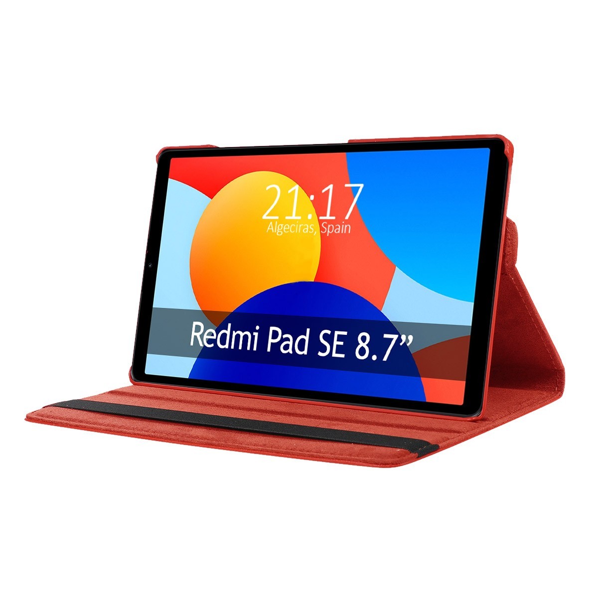 Funda Giratoria 360 para Xiaomi Redmi Pad SE 8.7 color Roja