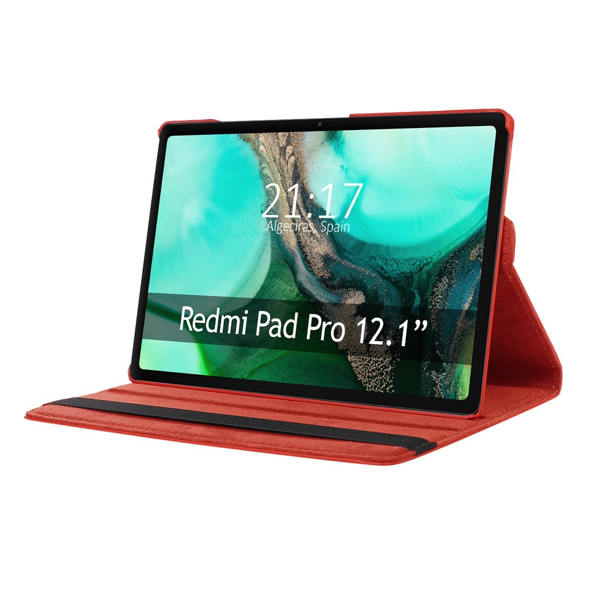 Funda Giratoria 360 para Xiaomi Redmi Pad Pro / Pro 5G 12.1 color Roja