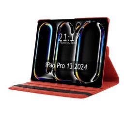 Funda Giratoria 360 para Apple iPad Pro 2024 13 (M4) color Roja