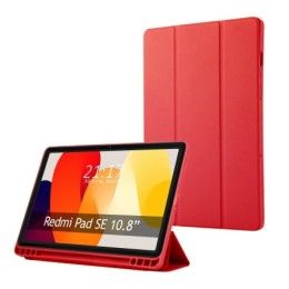 Funda con tapa Smart para Xiaomi Redmi Pad SE 11 color Rojo