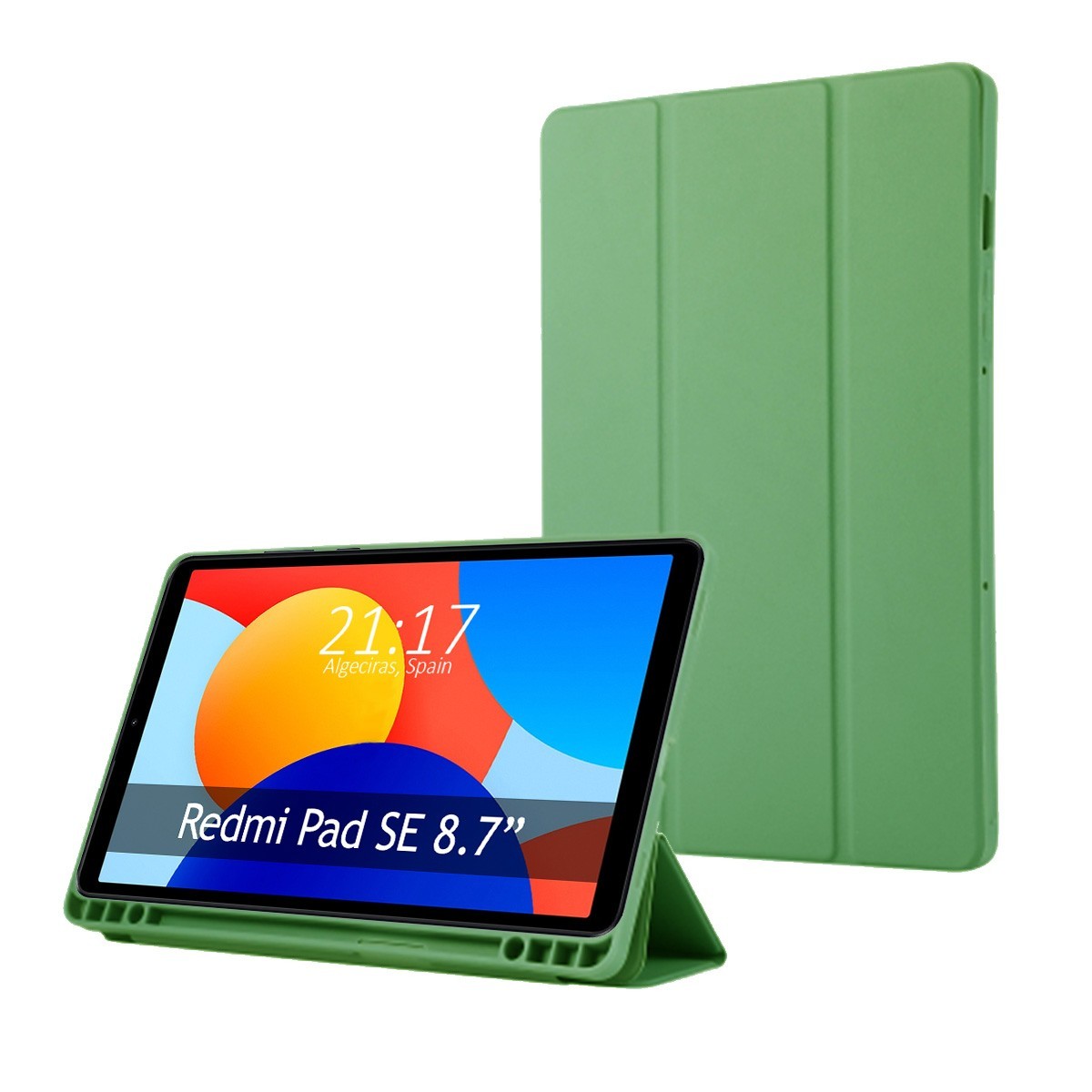 Funda con tapa Smart para Xiaomi Redmi Pad SE 8.7 color Verde