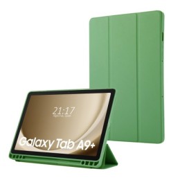 Funda con tapa Smart para Samsung Galaxy Tab A9+ Plus color Verde