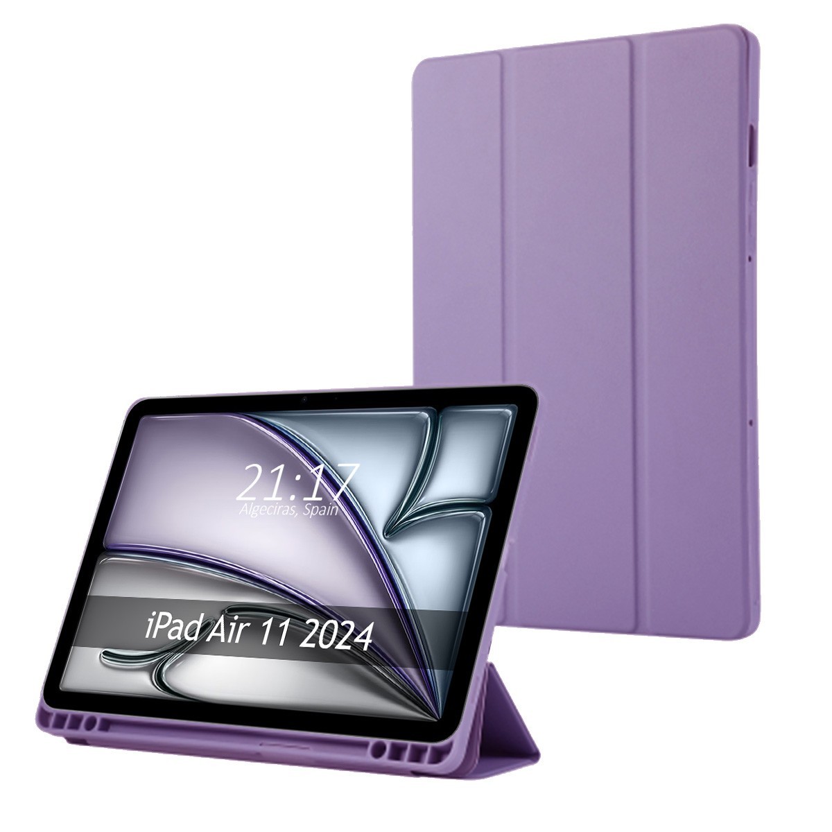 Funda con tapa Smart para Apple iPad Air 2024 11 (M2) color Morado