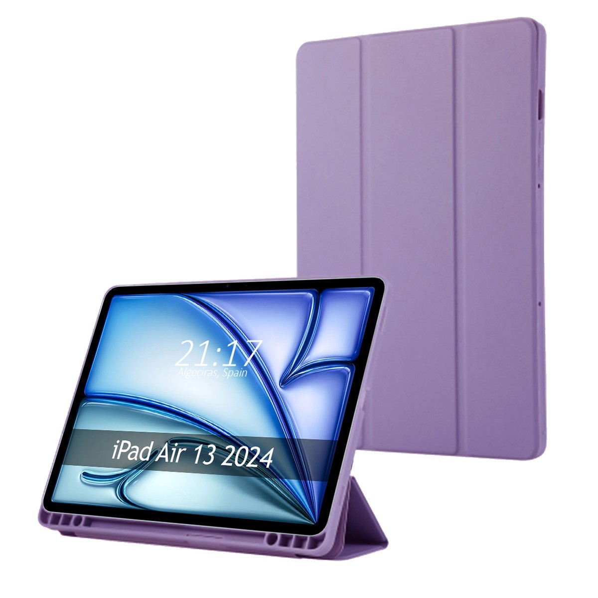 Funda con tapa Smart para Apple iPad Air 2024 13 (M2) color Morado