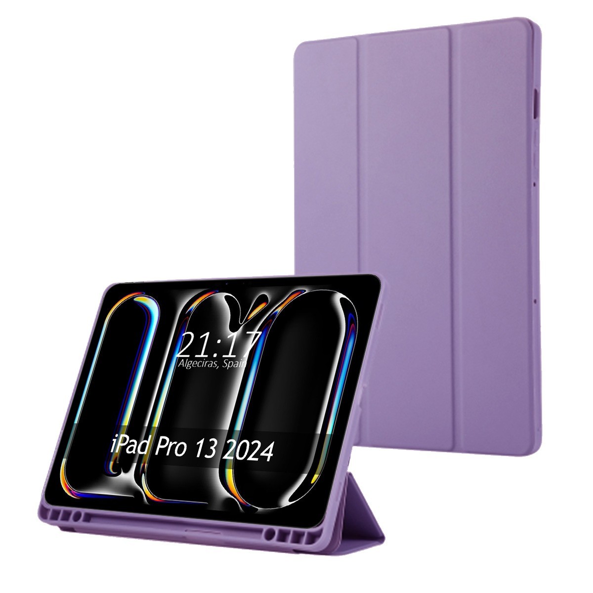 Funda con tapa Smart para Apple iPad Pro 2024 13 (M4) color Morado