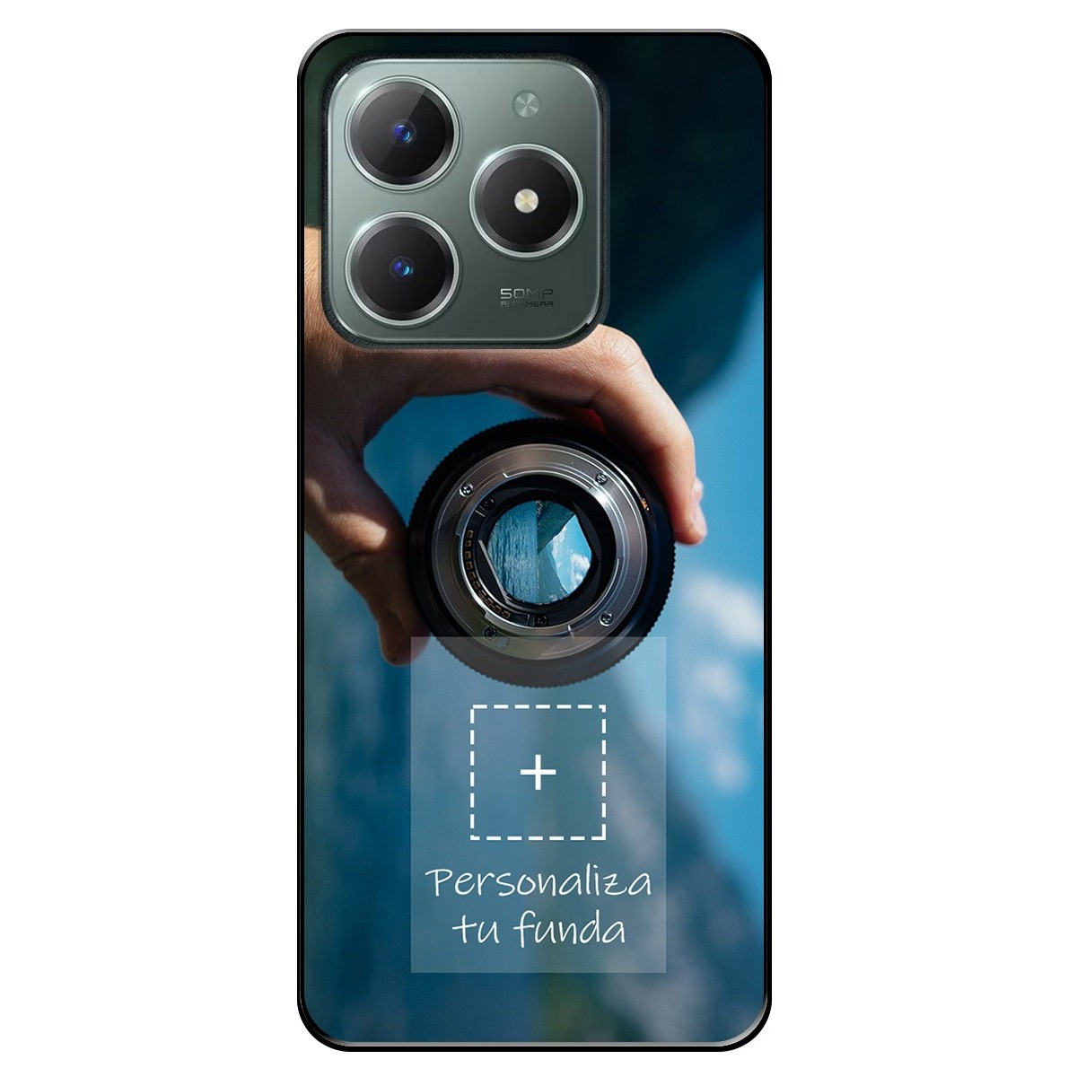 Personaliza tu Funda Silicona Gel Tpu Negra con tu Fotografia para Realme C61 / C63 4G Dibujo Personalizada