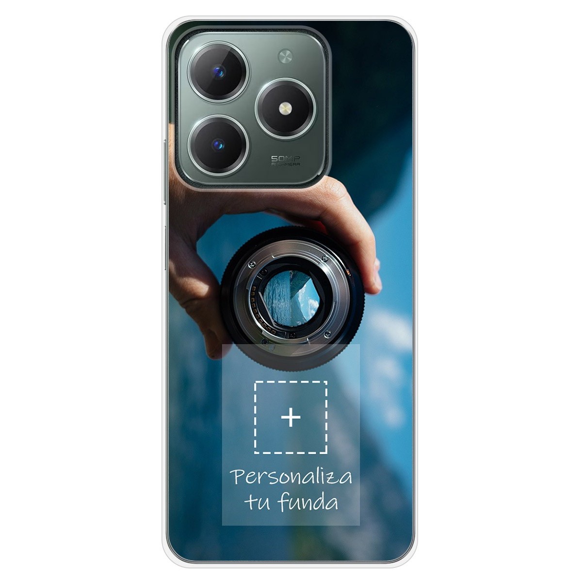 Personaliza tu Funda Silicona Gel Tpu Transparente con tu Fotografia para Realme C61 / C63 4G Dibujo Personalizada