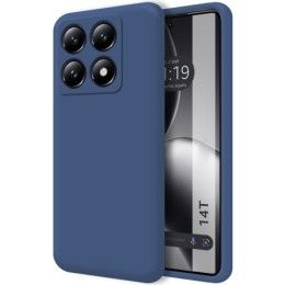 Funda Silicona Líquida Ultra Suave para Xiaomi 14T 5G color Azul Oscuro